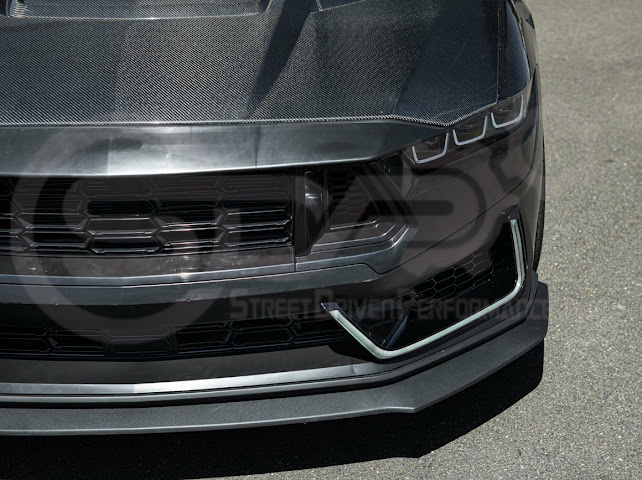 2024-Up Mustang S650 EcoBoost & GT | Dark Horse Style Front Bumper Full Replacement Kit w/ LED Light Side Grille