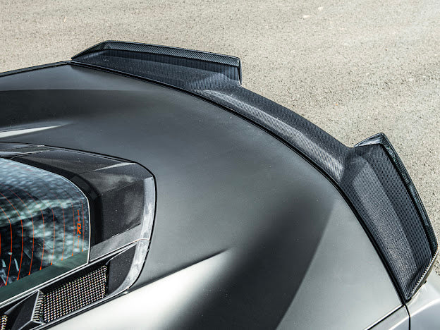 2023-Up CORVETTE C8 Z06 / E-RAY | CARBON FIBER REAR SPOILER WICKER BILL EXTENSION