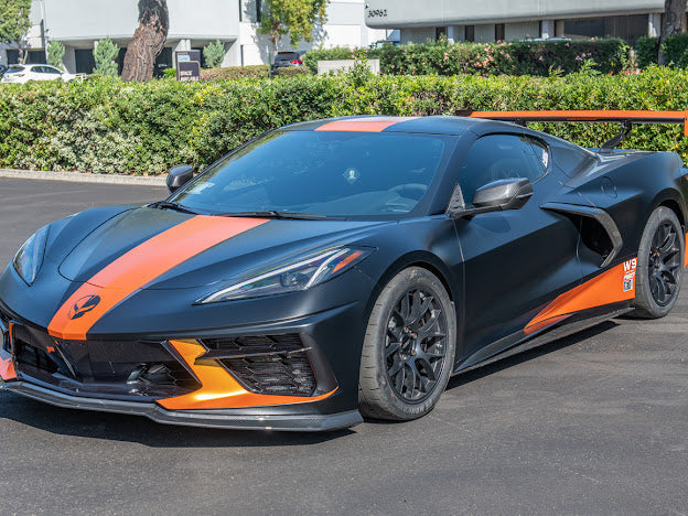 2020+ CORVETTE C8 STINGRAY & Z51 | Z06 Z07 PERFORMANCE FRONT LIP SPLITTER & CANARDS GROUND EFFECTS