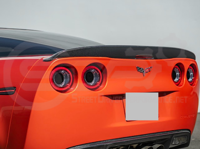 2005-2013 CHEVROLET CORVETTE C6 | SDP PERFORMANCE STYLE CARBON FIBER REAR TRUNK LID WING SPOILER