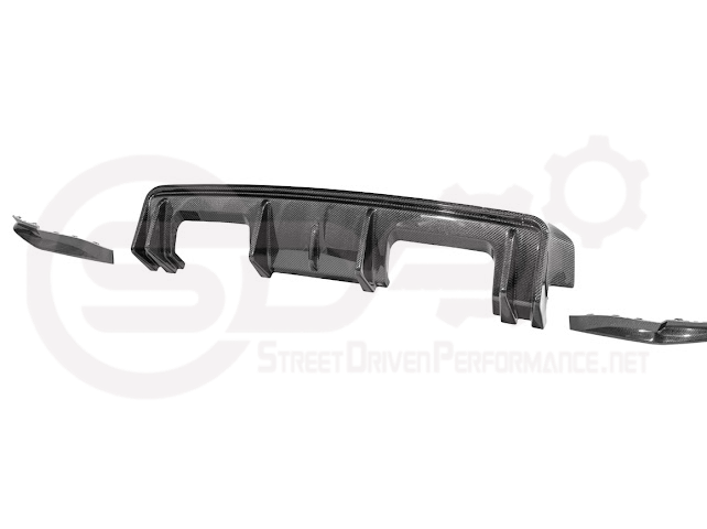 2021-PRESENT BMW G82/G83 M4 | 3D STYLE CARBON FIBER REPLACEMENT 3PCS REAR DIFFUSER APRON