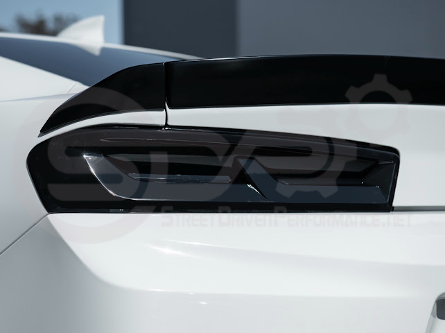 2016-2018 CHEVROLET CAMARO | SMOKE TINTED REAR TAIL LIGHT TRIM BEZEL COVER PAIR