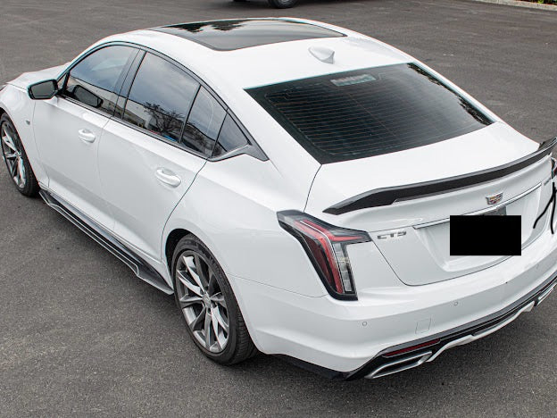 2020-Present Cadillac CT5 Sport / CT5-V / CT5-V Blackwing | Blackwing Style CARBON FIBER Rear Trunk Spoiler Wing