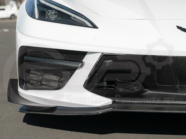 2020+ CORVETTE C8 STINGRAY & Z51 | Z06 Z07 PERFORMANCE FRONT LIP SPLITTER & CANARDS GROUND EFFECTS