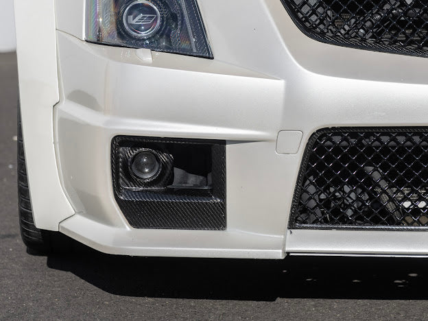 2009-2015 Cadillac CTS-V V2 - Carbon Fiber Fog Light Bezels / Covers