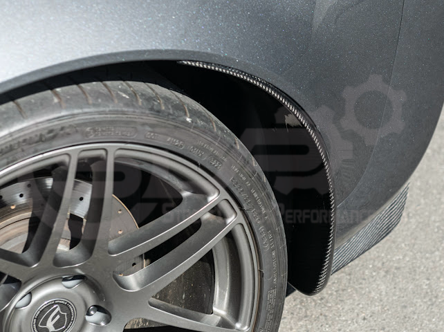2005-2013 Chevrolet Corvette C6 |Z06 ZR1 STYLE CARBON FIBER Front & Rear Splash Guard Mud Flaps