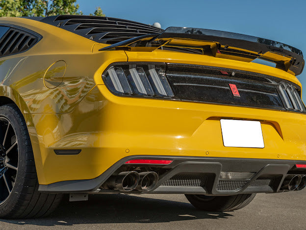 2015-17 FORD MUSTANG | GT350 STYLE REAR BUMPER QUAD TIPS DIFFUSER