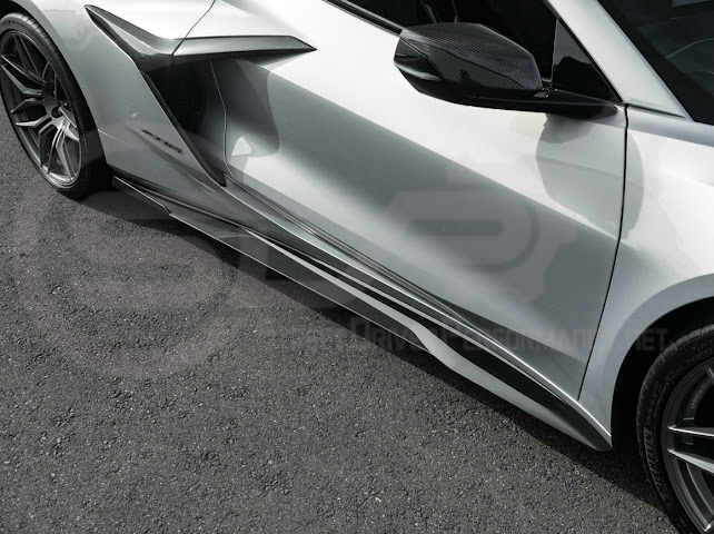 2023-UP CHEVROLET CORVETTE C8 Z06 & E-RAY | SDP PERFORMANCE TRACK STYLE SIDE SKIRTS ROCKER PANEL GROUND EFFECTS