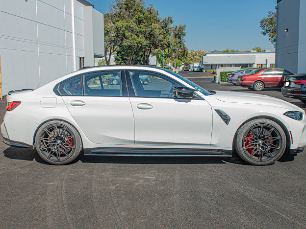 2021-Up BMW G80 M3 | M-Performance CARBON FIBER *ADD-ON* Side Skirts Extension Rocker Panel Ground Effects