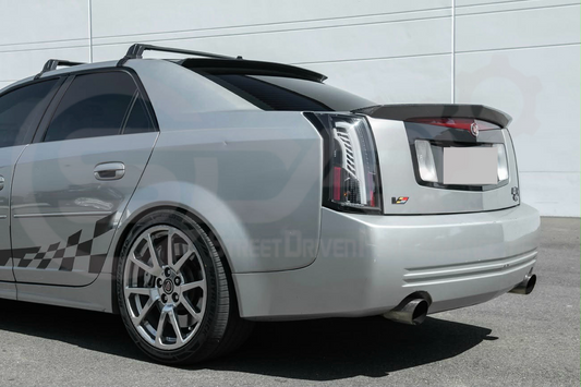 2003-2008 Cadillac CTS-V SDP Performance style carbon fiber top window roof spoiler wing, sleek aerodynamic design