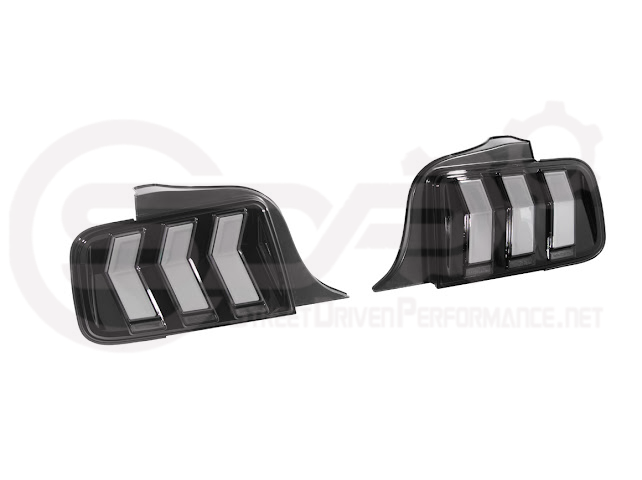 2005-2009 Ford Mustang S197 | S650 EURO Sequential Signal LED SMOKE Rear Taillights Pair