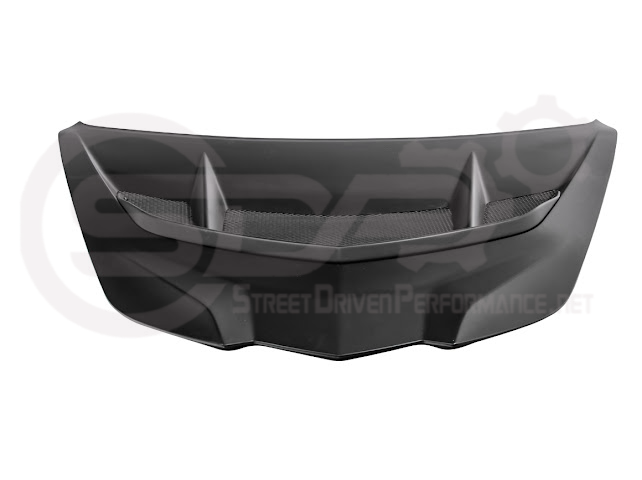 2020-PRESENT CHEVROLET CORVETTE C8 | ZR1 REPLICA STYLE  MATTE BLACK FRONT VENTED HOOD