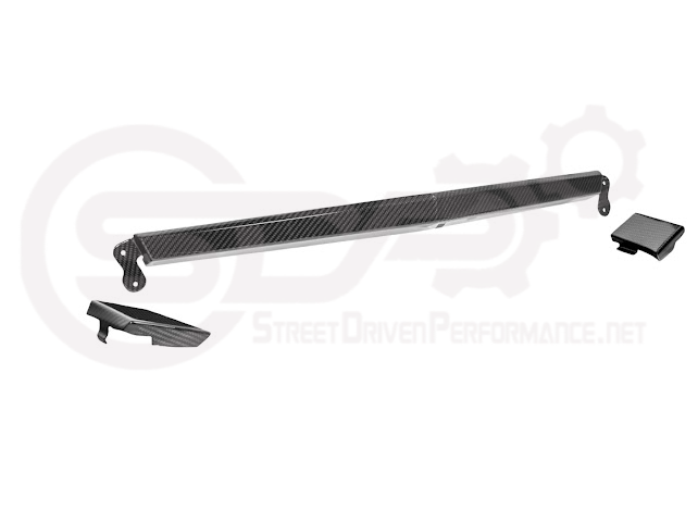2023-Up Corvette C8 Z06 | Factory Style CARBON FIBER Front Grille License Holder Tow Trim