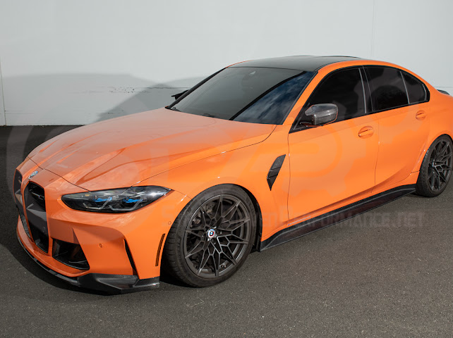 2021-UP BMW G80 M3 SEDAN | 3D STYLE CARBON FIBER ADD-ON SIDE SKIRTS ROCKER PANEL EXTENSION GROUND EFFECTS
