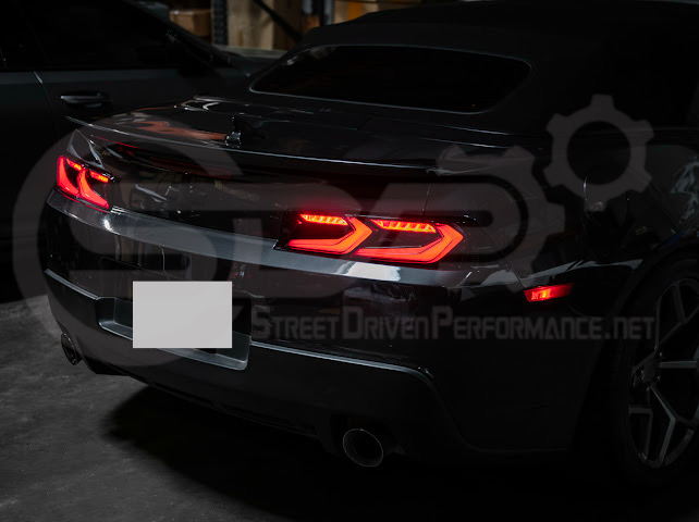 2014-2015 CHEVROLET CAMARO | GM C8 CORVETTE STYLE SEQUENTIAL SIGNAL LED REAR TAILLIGHT PAIR (CLEAR OR SMOKE TINTED LENSES)