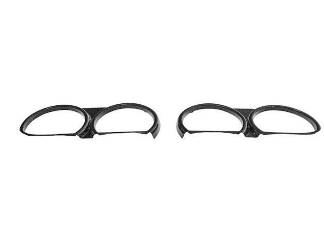 2015-2023 DODGE CHALLENGER | FACTORY STYLE CARBON FIBER HEADLIGHT TRIM COVER W/ FRONT GRILLE INSERT