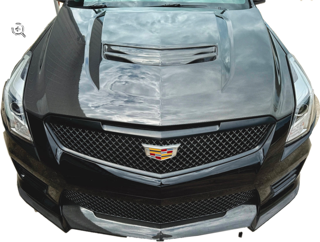 2016-2019 Cadillac ATS / ATS-V - Carbon Fiber Vented Front Hood