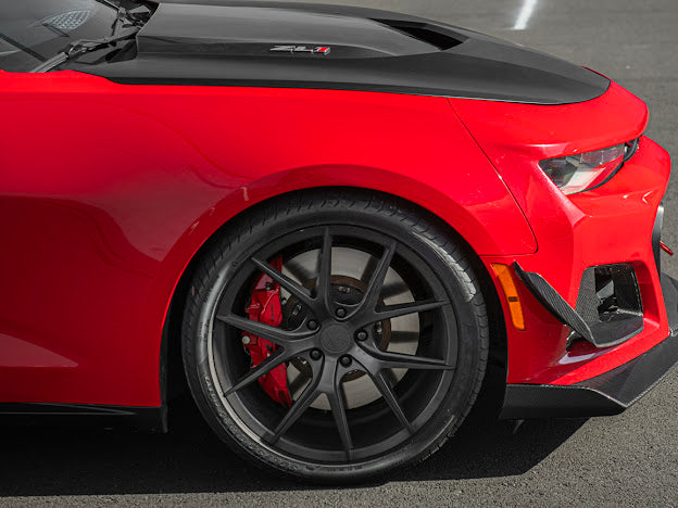 2017-UP CAMARO ZL1 1LE FRONT AIR DUCT BEZELS & CANARDS DIVE PLANES