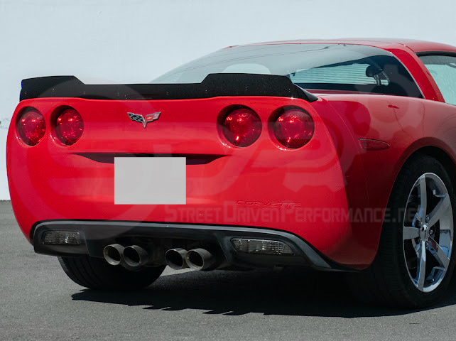 2005-2013 Corvette C6 | ZR1 Extended Style Rear Wing Wickerbill Spoiler (Matte or Gloss Black)