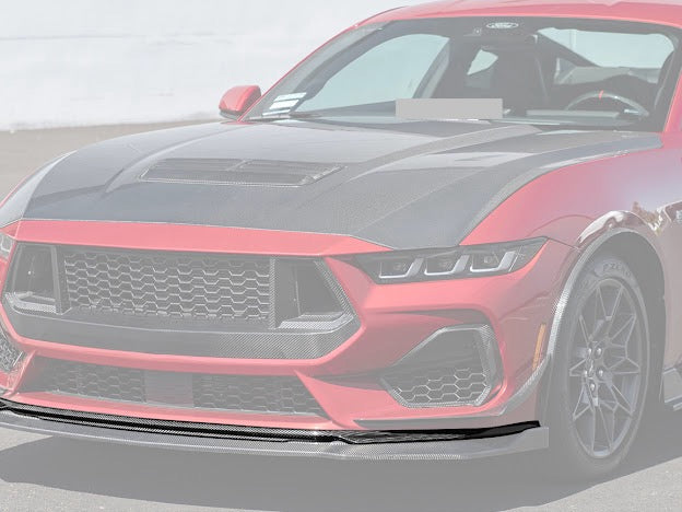2024-UP FORD MUSTANG S650 | CARBON FIBER FRONT LIP SPLITTER GROUND EFFECTS