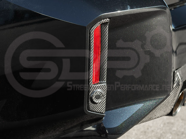 2023-UP BMW G87 M2 | FACTORY STYLE CARBON FIBER REPLACEMENT REAR BUMPER REFLECTOR TRIM PAIR