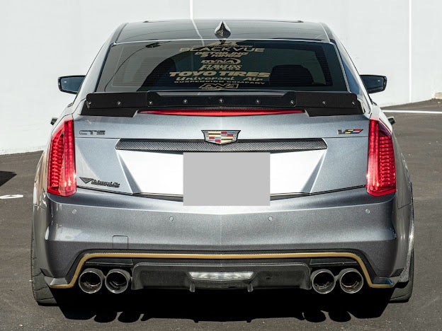 2016-2019 CADILLAC CTS-V V3  | SDP CARBON FIBER REAR TRUNK WING WICKERBILL SPOILER