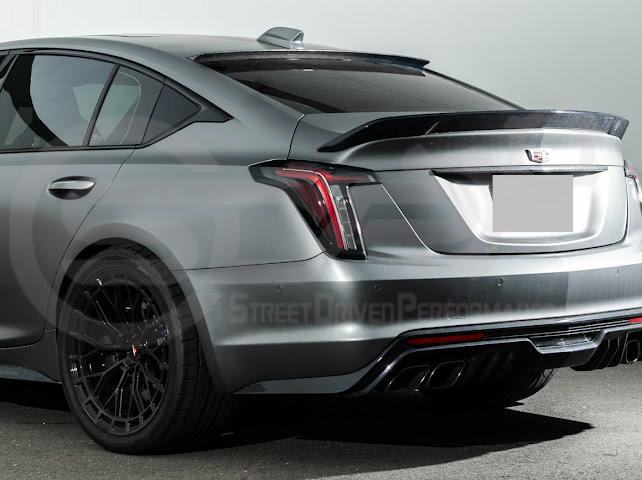 2020-Present Cadillac CT5 / CT5-V / CT5-V Blackwing | SDP Performance Style CARBON FIBER Rear Window Top Roof Spoiler Wing