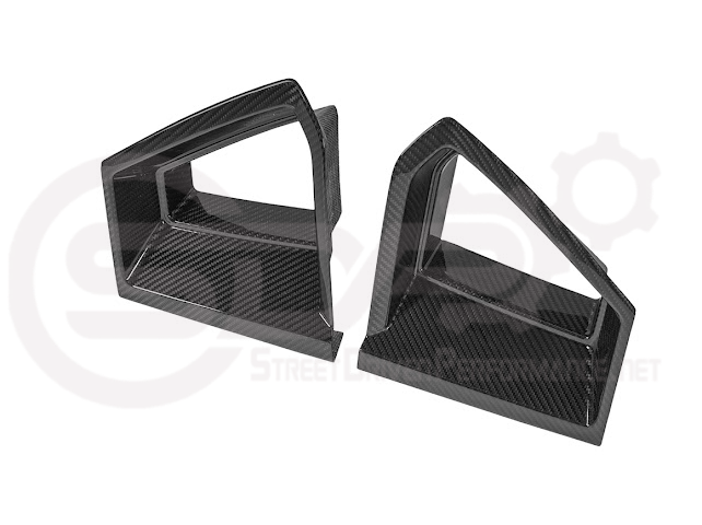 2024-Up Ford Mustang GT | DarkHorse Style CARBON FIBER Side Grille Air Intake Bezel Pair