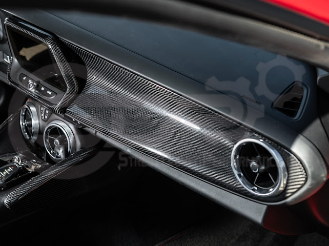 2016-2024 Chevrolet Camaro 6th Gen | Factory Style Carbon Fiber Dashboard Passenger Side Instrument Panel Cover Replacement