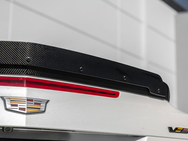 2016-2019 Cadillac ATS-V COUPE  | Wickerbill Trunk Spoiler Wing Carbon Fiber