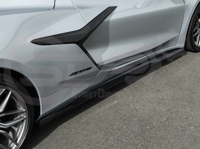 2023-UP CHEVROLET CORVETTE C8 Z06 & E-RAY | SDP PERFORMANCE TRACK STYLE SIDE SKIRTS ROCKER PANEL GROUND EFFECTS