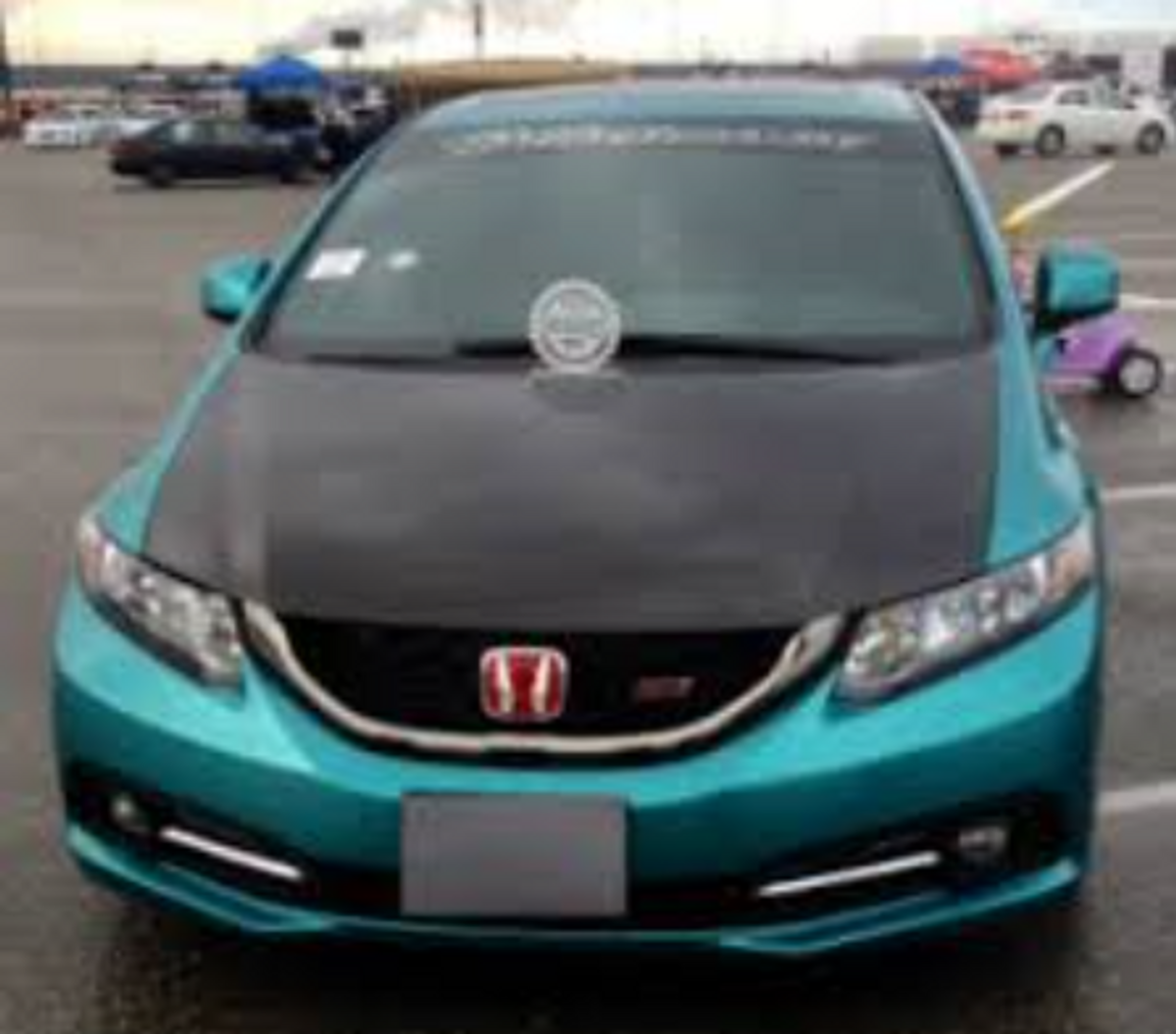AC247HC - Advan OEM Design 2013-2015 Honda Civic 4 Drs Carbon Hood