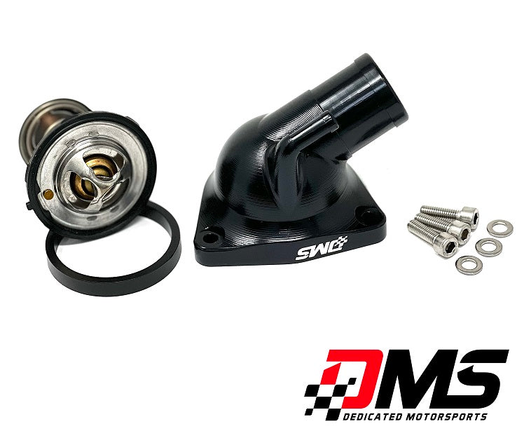 DMS Black Billet Thermostat Housing with LS3 Style 160 Degree Thermostat for all Gen V LT Engines
