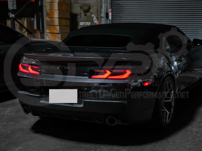 2014-2015 CHEVROLET CAMARO | GM C8 CORVETTE STYLE SEQUENTIAL SIGNAL LED REAR TAILLIGHT PAIR (CLEAR OR SMOKE TINTED LENSES)