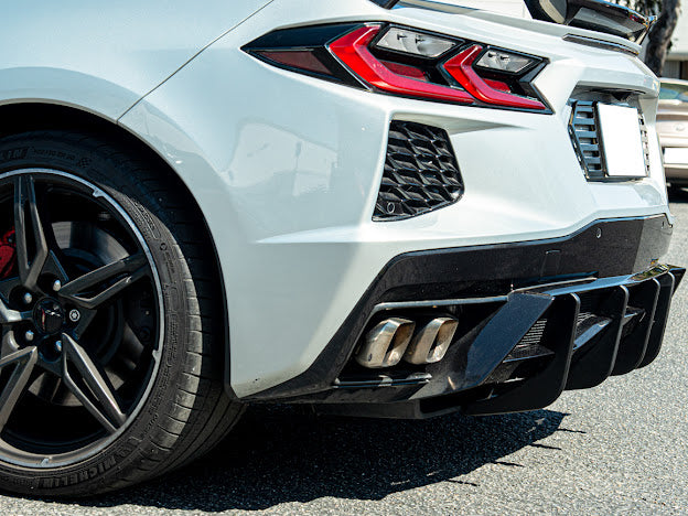 2020+ CORVETTE C8 Z51 REAR LOWER DIFFUSER FINS *ADD-ON*