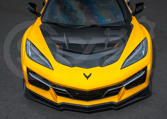 2023-Up Corvette C8 Z06 | Z07 Extended Package CARBON FIBER Front Lip Splitter Ground Effects