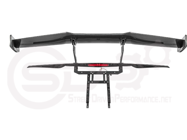 2014-2019 CHEVROLET CORVETTE C7  | EXTENDED REAR HIGH SPOILER WITH WING RISER