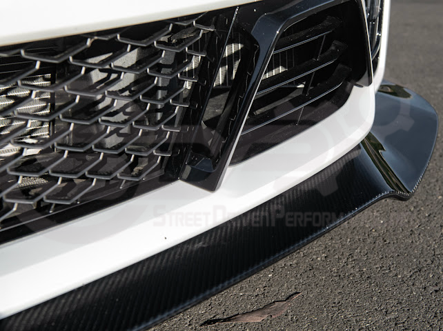 2022-2024 CADILLAC CT5-V BLACKWING SEDAN | CARBON FIBER FACTORY EXTENDED STYLE FRONT LIP SPLITTER GROUND EFFECTS