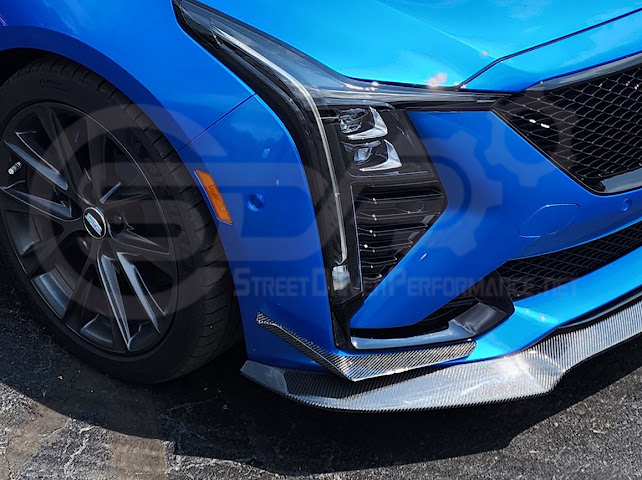 2025-Up Cadillac CT5-V | SDP Performance Package Add On Front Side Bumper Canards Pair