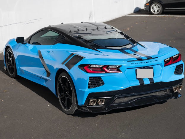 2020-Up Corvette C8 Stingray, Z51, & E-Ray | CARBON FLASH METALLIC Rear Bumper *ADD-ON* Diffuser Lip