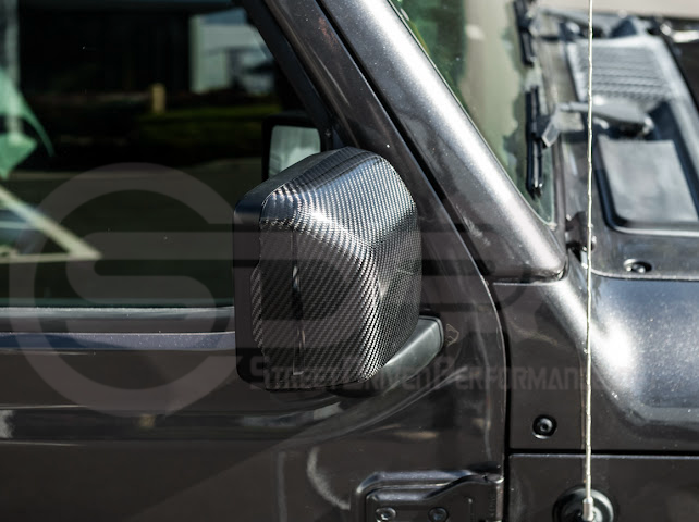 2018-UP JEEP WRANGLER GLADIATOR CARBON FIBER MIRROR CAP COVERS PAIR