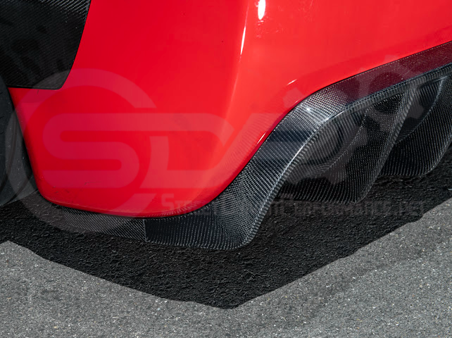 1997-2004 Chevrolet Corvette C5 | SDP Performance style CARBON FIBER Rear Bumper Finned Diffuser