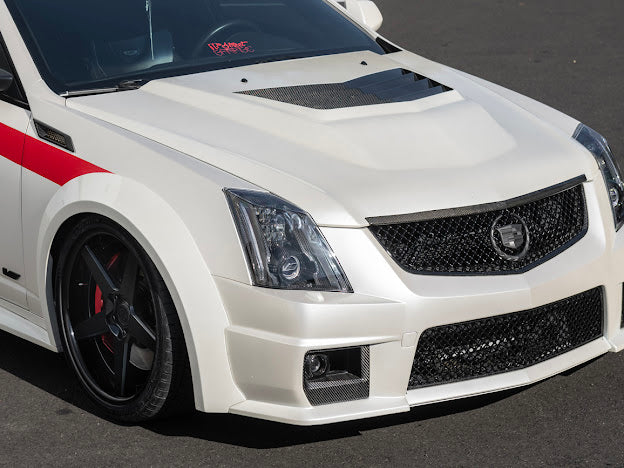 2009-2015 Cadillac CTS/CTS-V V2 SDP Carbon Fiber Headlight  Internal Housings Bezels