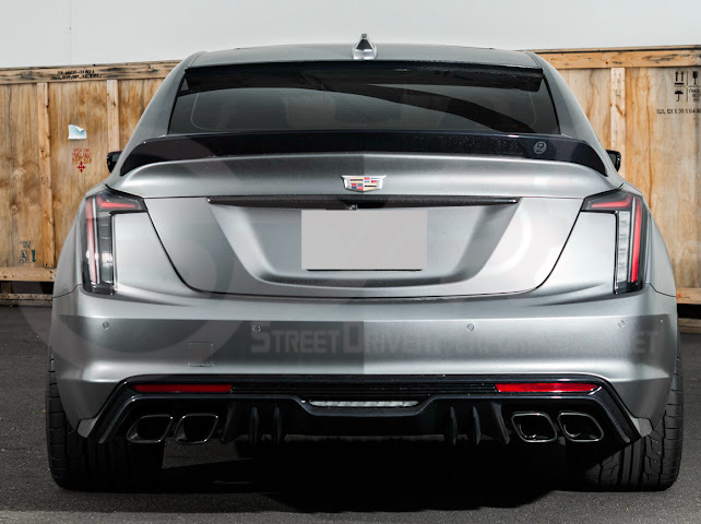 2020-Present Cadillac CT5 / CT5-V / CT5-V Blackwing | SDP Performance Style CARBON FIBER Rear Window Top Roof Spoiler Wing