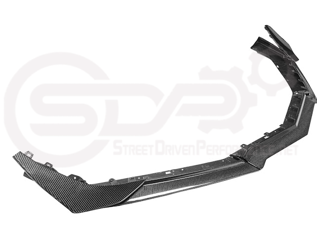 2023+ CHEVROLET CORVETTE C8 Z06 & E-RAY | Z07 PERFORMANCE PACKAGE CARBON FIBER LIP SPLITTER GROUND EFFECTS WITH NO DRILL CANARDS
