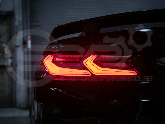 2016-2018 Chevrolet Camaro | C8 Style Sequential Signal LED Rear Taillights Pair (Clear / Red / Smoke Lens)