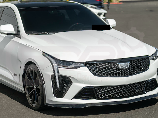 2020-Up Cadillac CT4-V Blackwing | CARBON FIBER Front Splitter Side Wheel Arches Pair