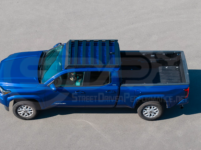 2016-2023 Toyota Tacoma | Extreme Off-Road Version 2 Carbon Steel Black Top Roof Rack Cargo Luggage Carrier