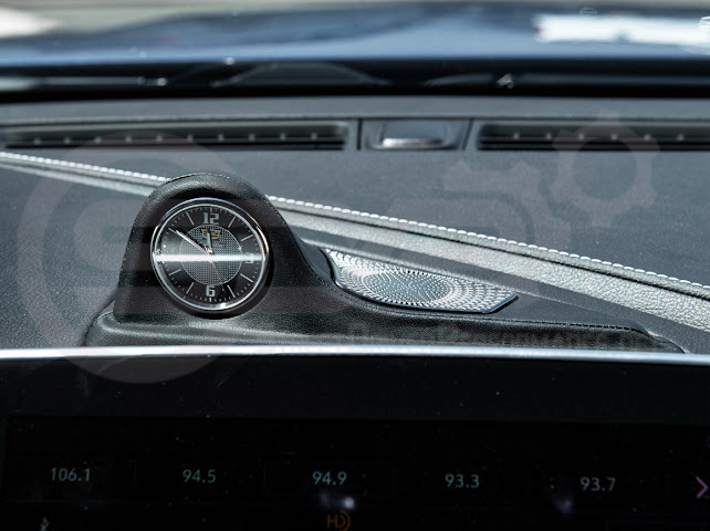 Fit 2020-2024 Cadillac CT5 | Leather Dashboard Center Analog Clock & Speaker Pod (Fits all Models)