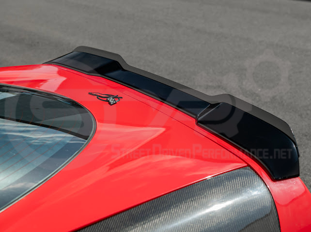 1997-2004 Chevrolet Corvette C5 | ZR1 Extended Style GLOSSY BLACK Rear Trunk Lid Wickerbill Spoiler Wing